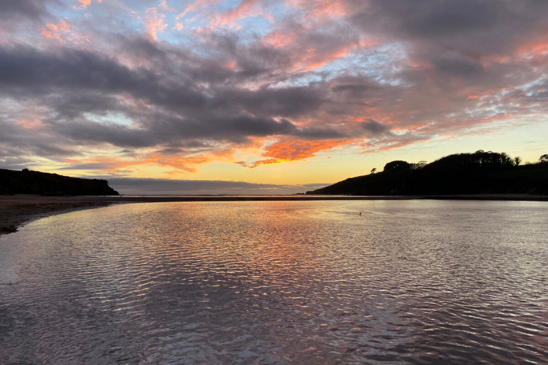 sunset at Wonwell beach