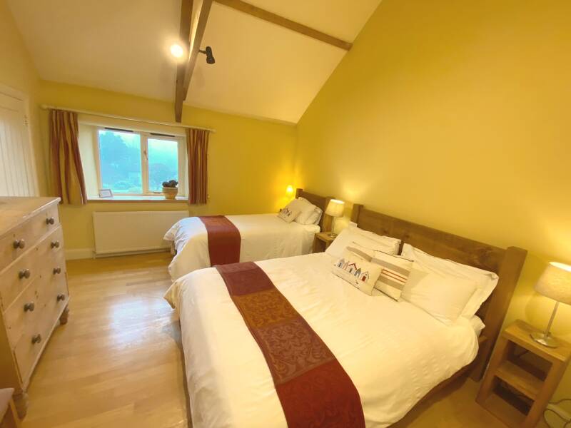 En suite bedroom in The Creamery holiday home