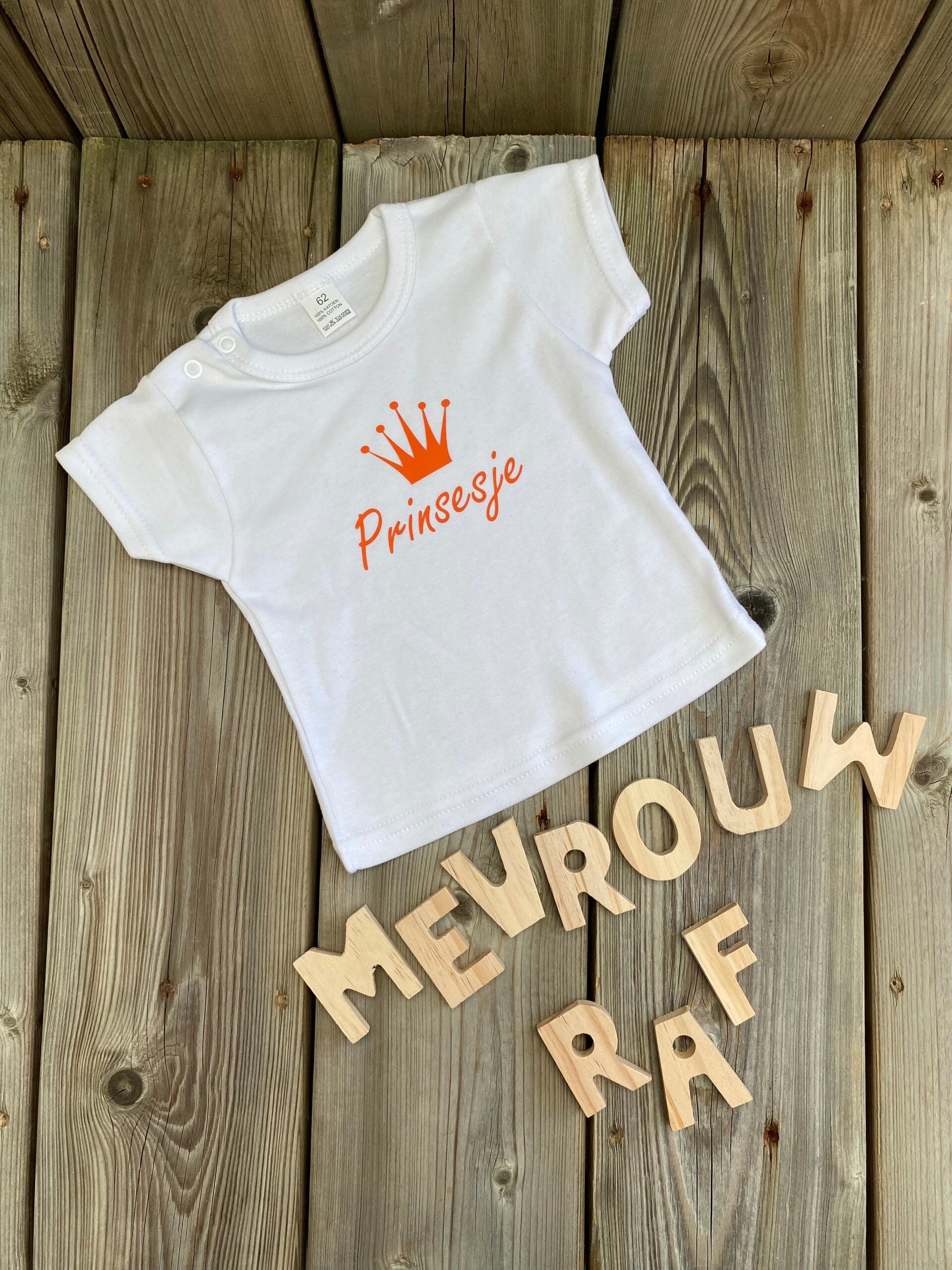 Koningsdag T-shirt prinsesje