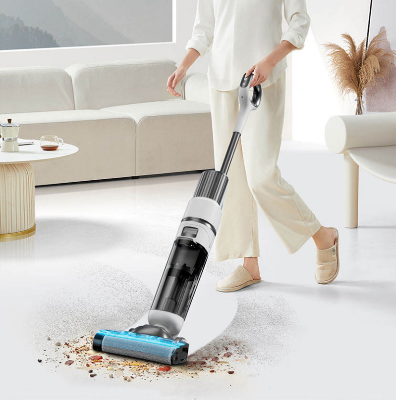 3-in-1 cordless electric vacuum cleaner for wet and dry use, self-cleaning function, brushless, 110V/180W - white. Customizable.