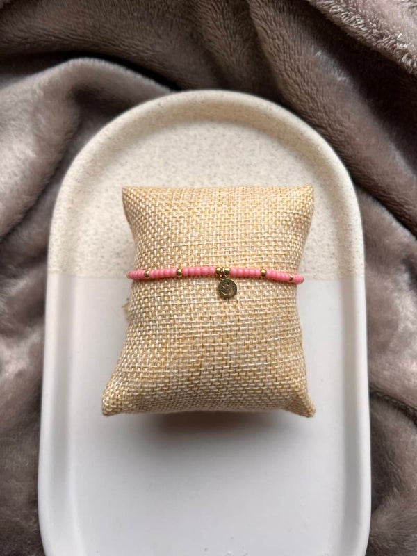 Armband Smile Pink  (elastisch)