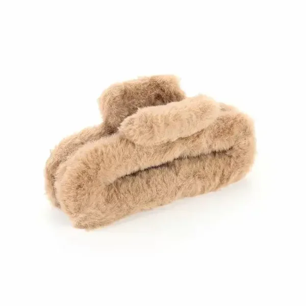 Teddy haarklem bruin