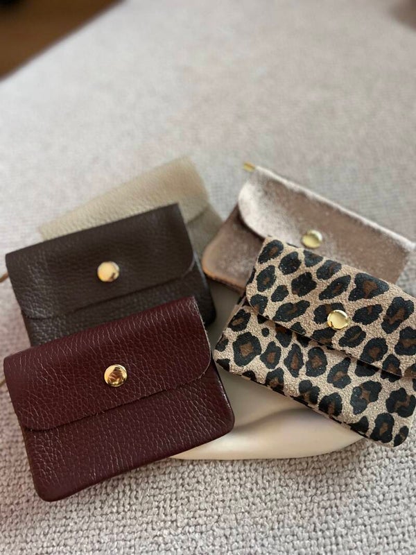 Portemonnee donkerbruin met vakje