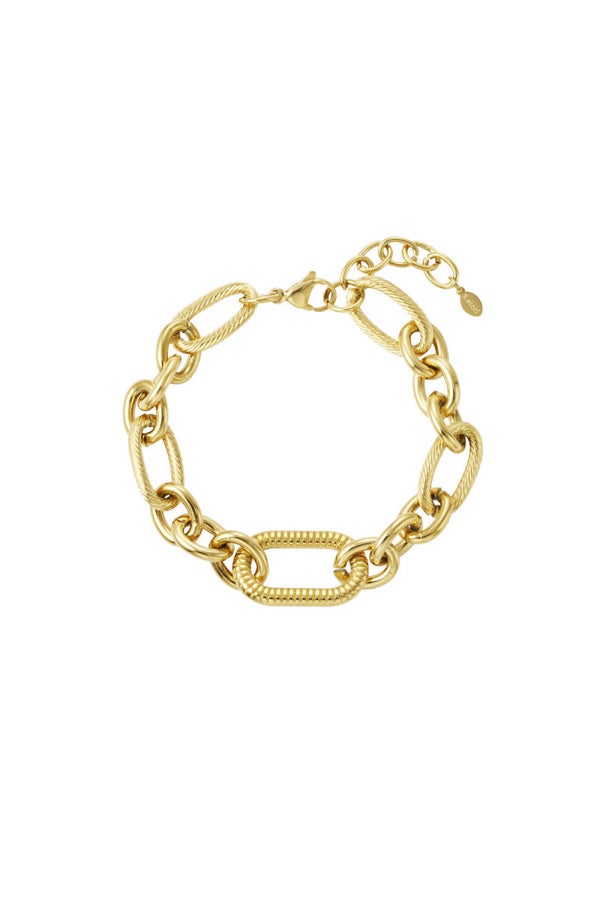 Schakelarmband goud Golden Chain