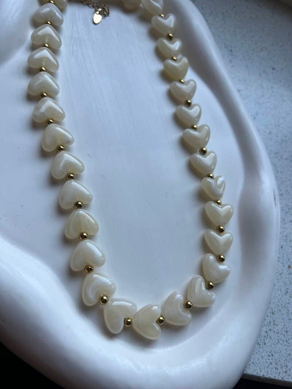 Ketting ecru love