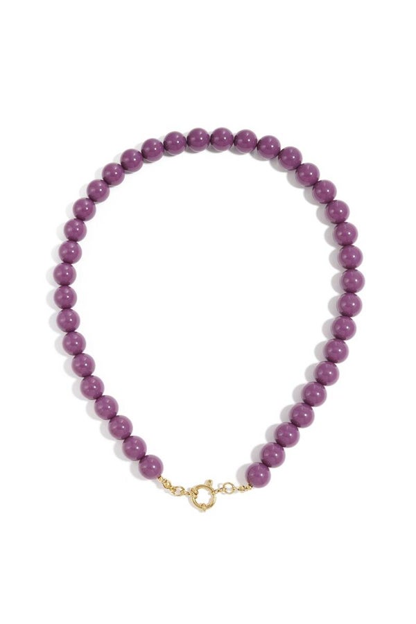 Kralenketting mauve