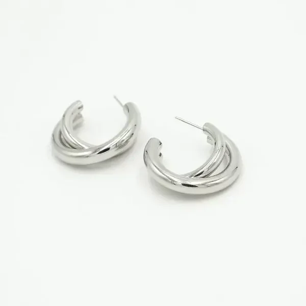Oorbellen hoops zilver