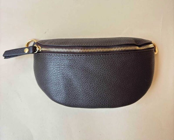 Crossbody donkerbruin
