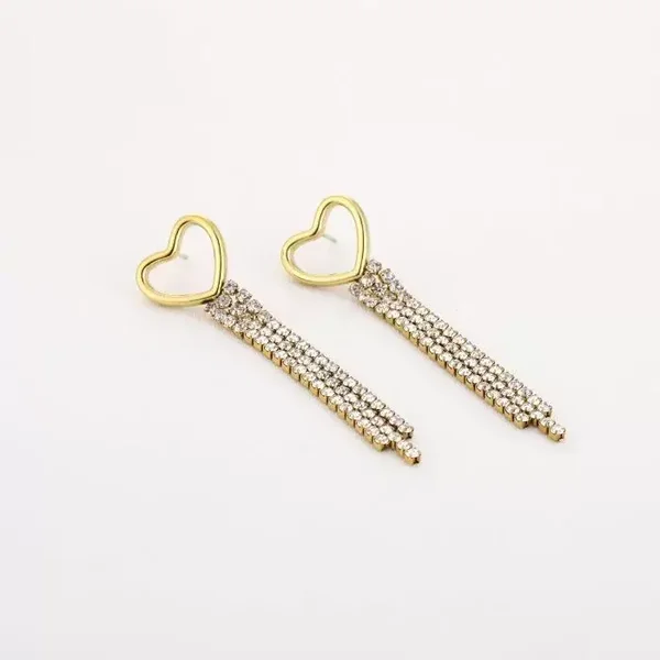 Oorbellen Sparkle Heart Goud