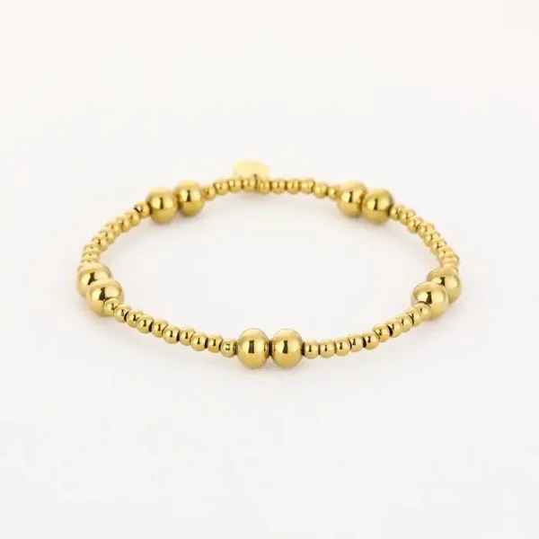 Kralenarmband goud