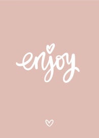 Enjoy kaartje
