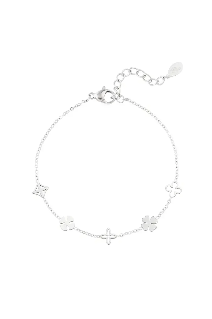 Armband mini bedel zilver