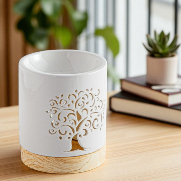 Brûleur fondant et parfum Céramy Arbre de vie