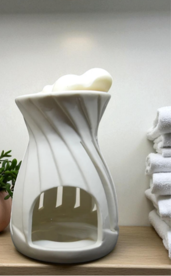 Brûleur fondant et parfum Corta blanc