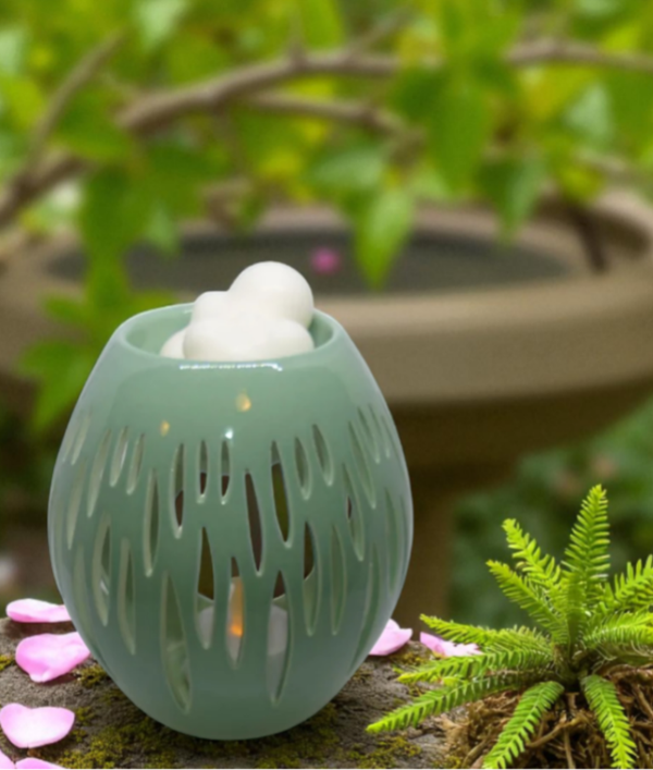 Brûleur fondant et parfum Ovali olive