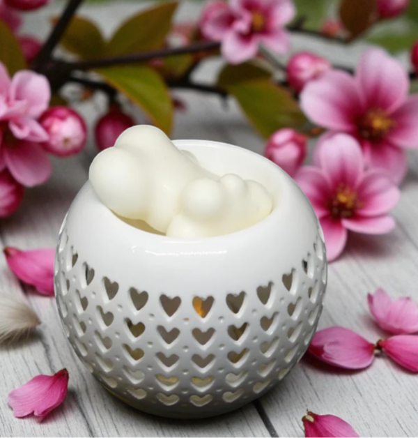 Brûleur fondant et parfum Ceramy Coeur
