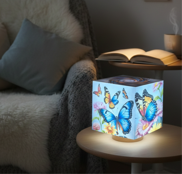 Lampe d'ambiance "Papillon bleu"