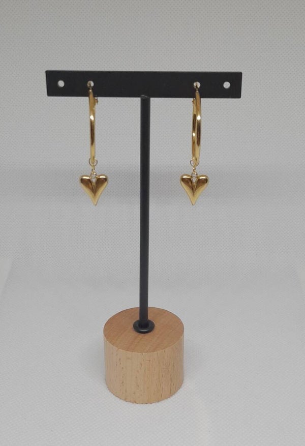"Golden Heart Oorringen"