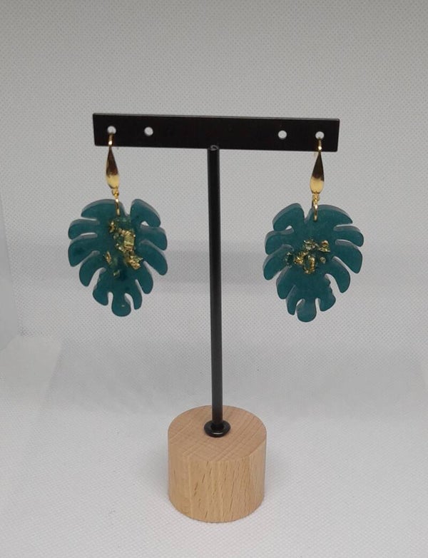 'Green leaf' oorbellen