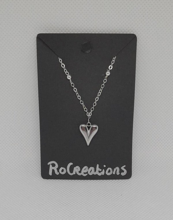 'Silver heart' ketting