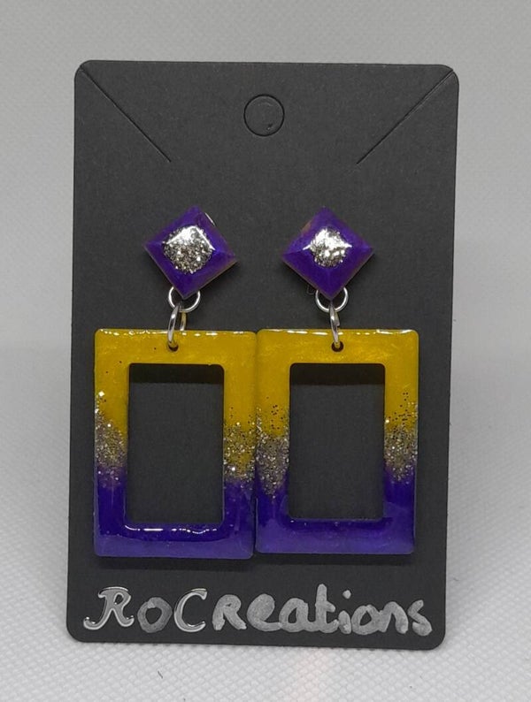 "Glitter & Geometrie Oorbellen"