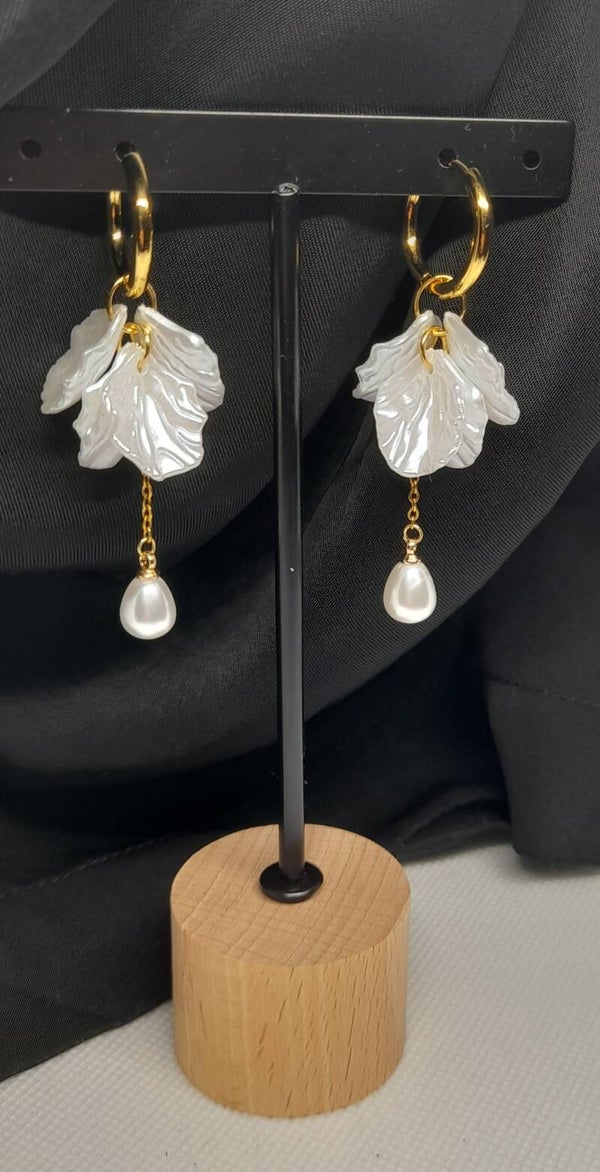 'Pearl blossom' oorringen