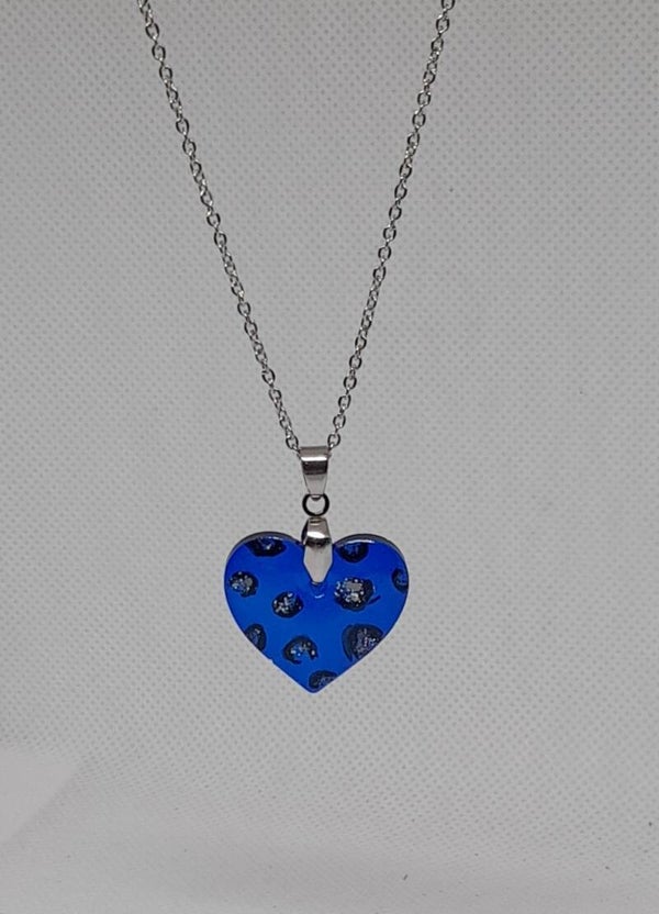 Ketting 'blue heart'
