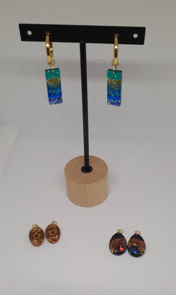 Oorringen met verwisselbare hangers