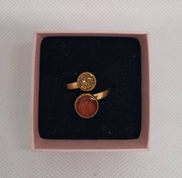 'Sunset glow' ring