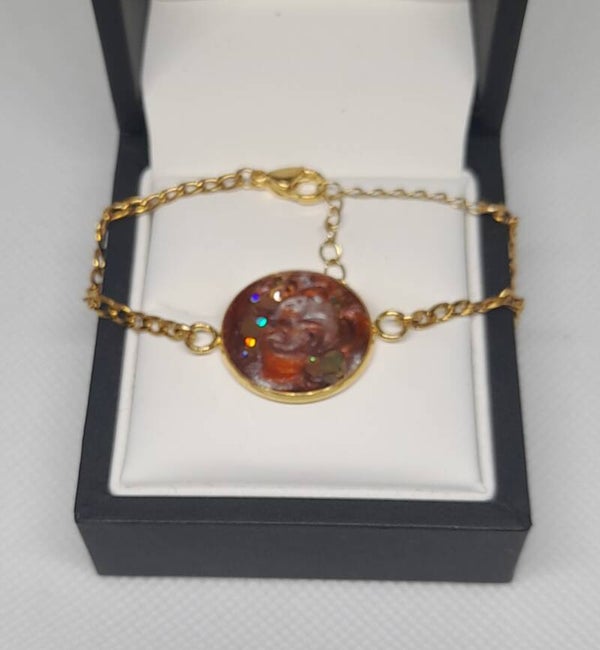Armband koper swirl