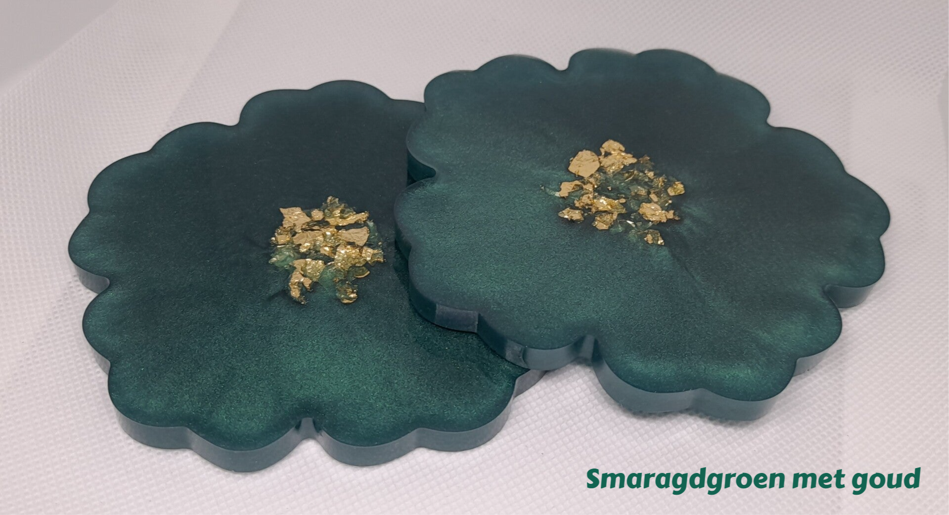 Epoxy Onderzetters in Bloemvorm – set van 2