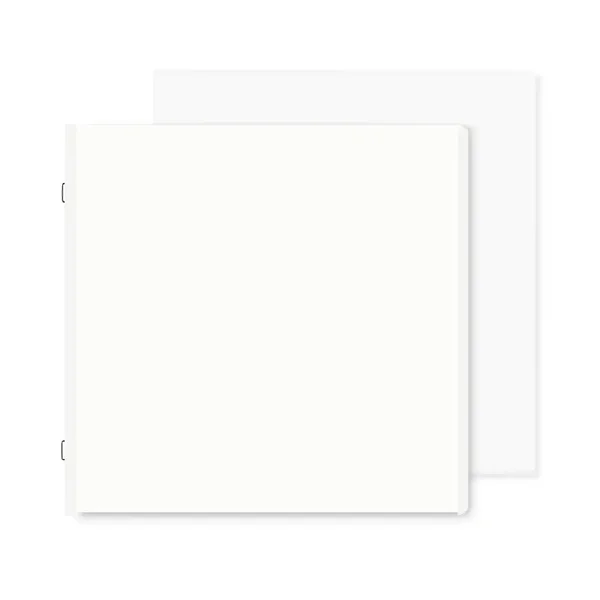 12x12 White Pages & Protectors (16/pk)