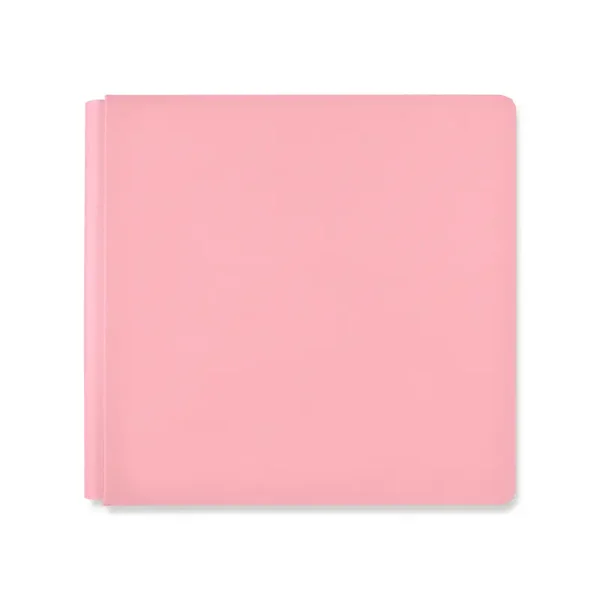 12x12 Solid Bookcloth Album Cover - Bubble Gum Pink