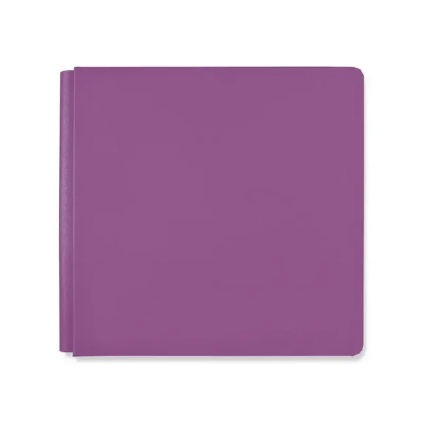 12x12 Solid Bookcloth Album Cover - Grape Rainbow Rush