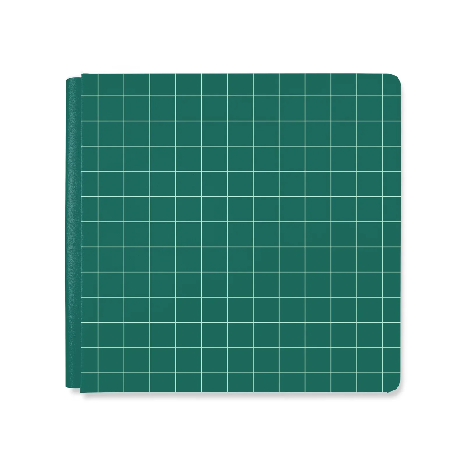 12x12 Foiled Album Cover - Classic Grid (Hunter Green)