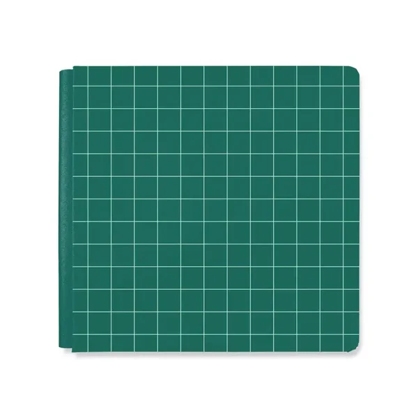 12x12 Foiled Album Cover - Classic Grid (Hunter Green)