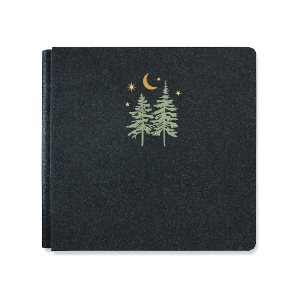 12x12 Moonlit Pines Foiled Album Cover - Black Mica