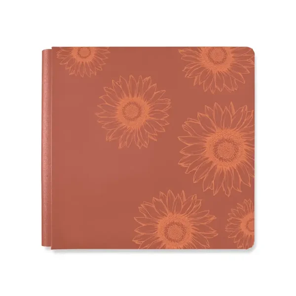 12x12 Sunflower Fields Foiled Album Cover - Terra Cotta