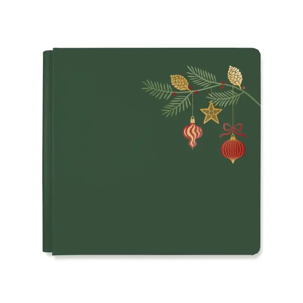 12x12 Timeless Tidings Foiled Album Cover - Forest Green