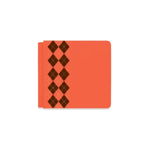 8x8 Sunset Argyle Album Cover - Monarch Orange