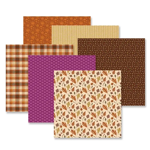 Autumn Abundance Designer Paper Pack (12/pk)