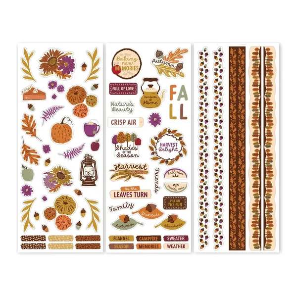 Autum Abundance Stickers (3/pk)