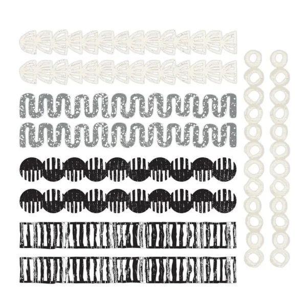 Blackout Brush Laser Cut Borders (10/pk)