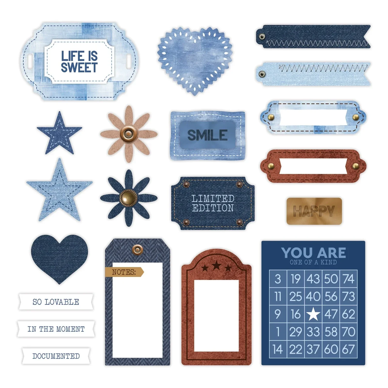 Denim Revival Embellisments (40/pk)