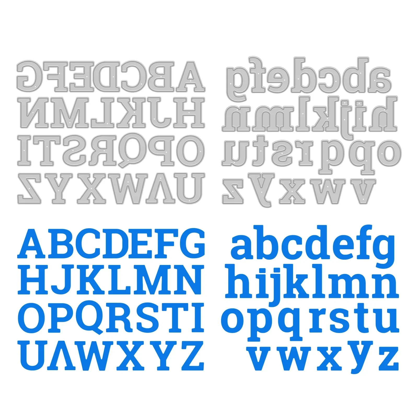 Die-Cutting Alphabet Set Bundle - Block Serif