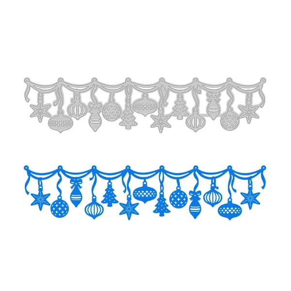 Die-Cutting Border - Ornament Garland Die-Cutting Border - Ornament Garland