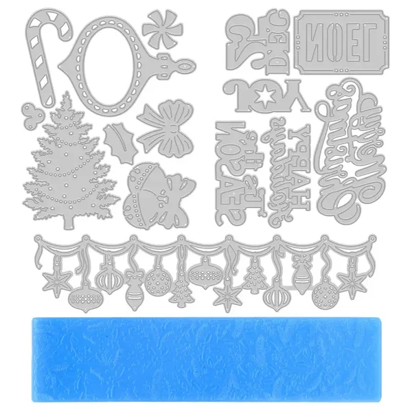 Die-Cutting & Embossing Christmas Decorative Bundle
