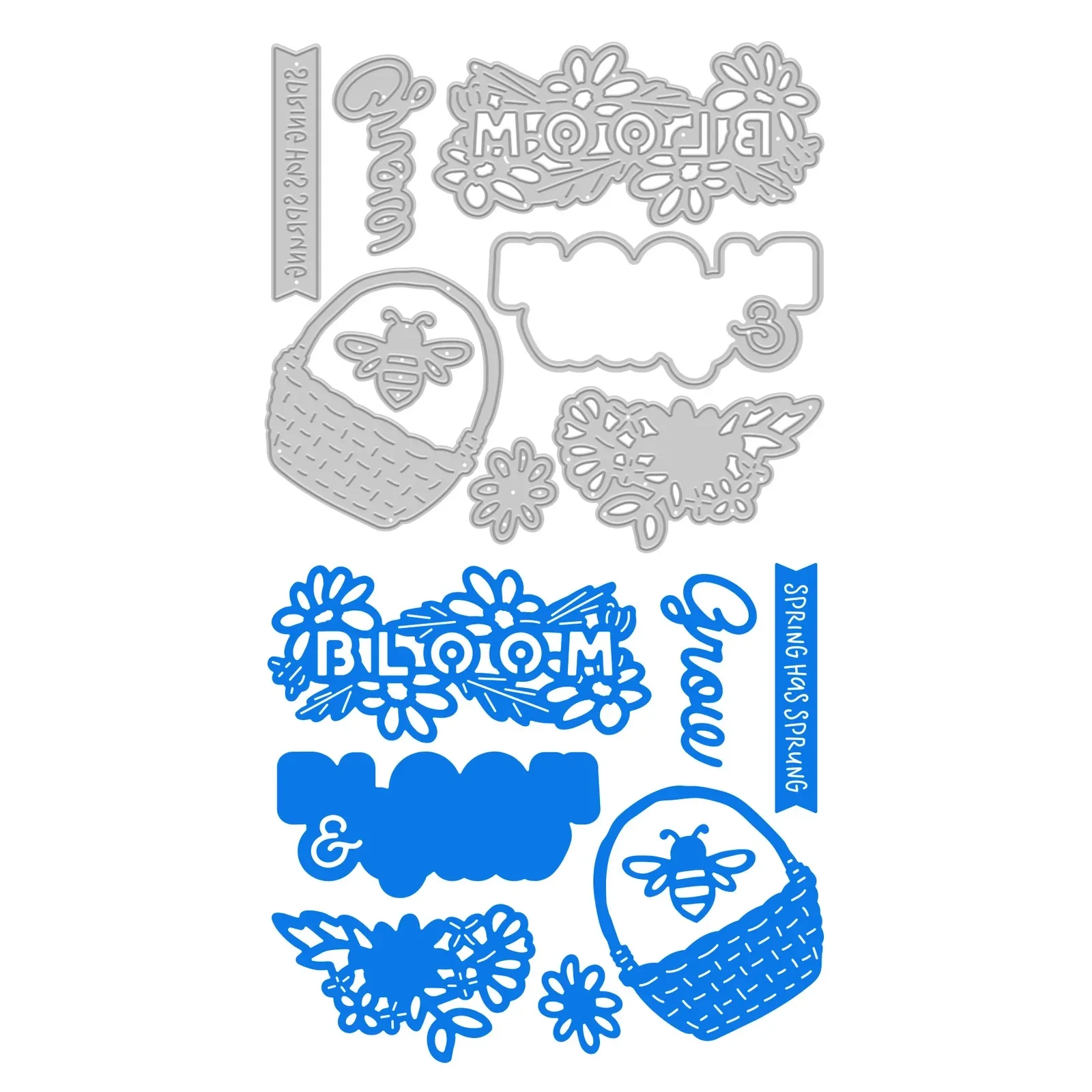 Die-Cutting Titles & Icons - Bumble & Bloom