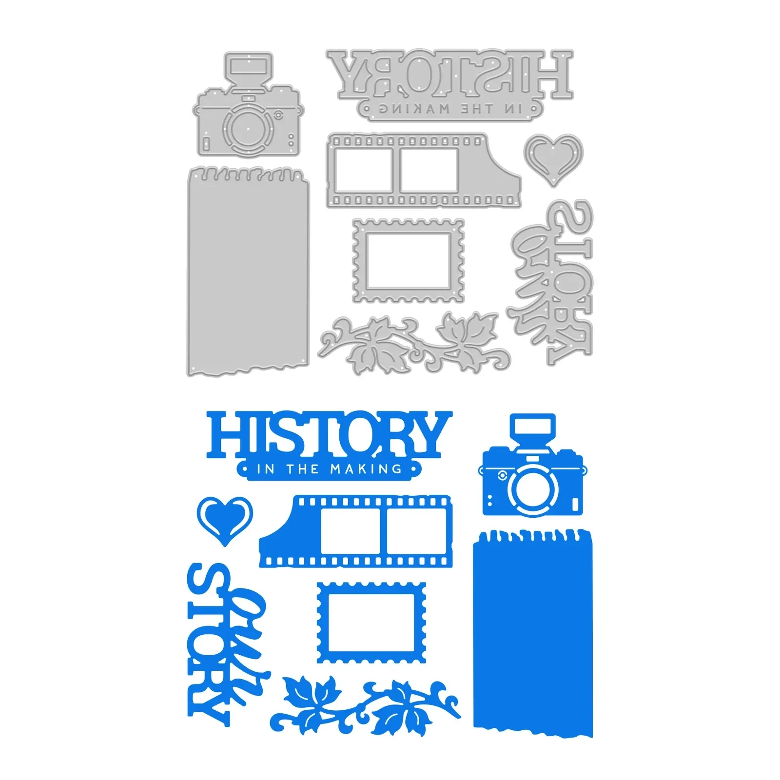 Die-Cutting Titles & Icons - Captured in Time (8/pk)