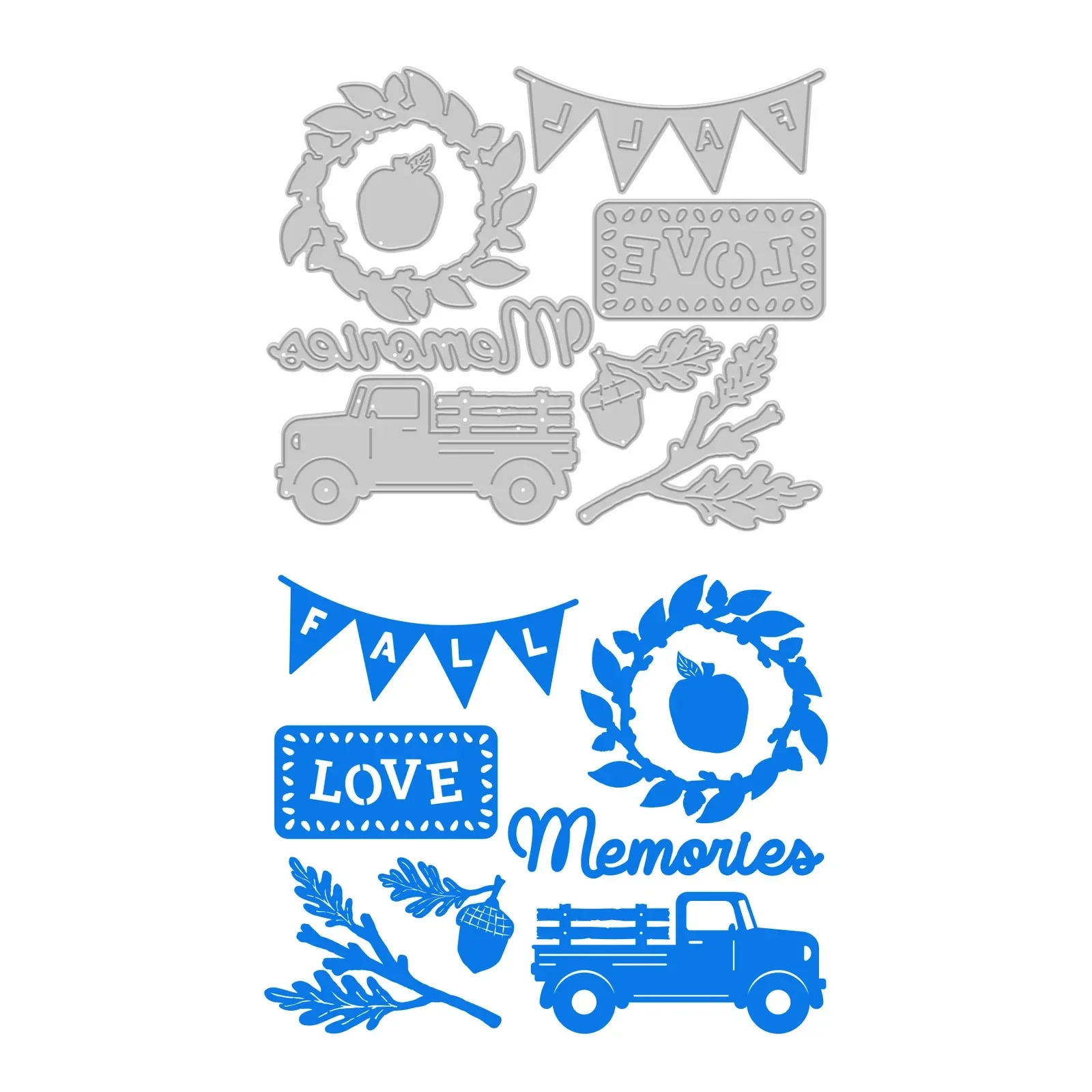 Die-Cutting Titles & Icons - Simply Autumn (8/pk)